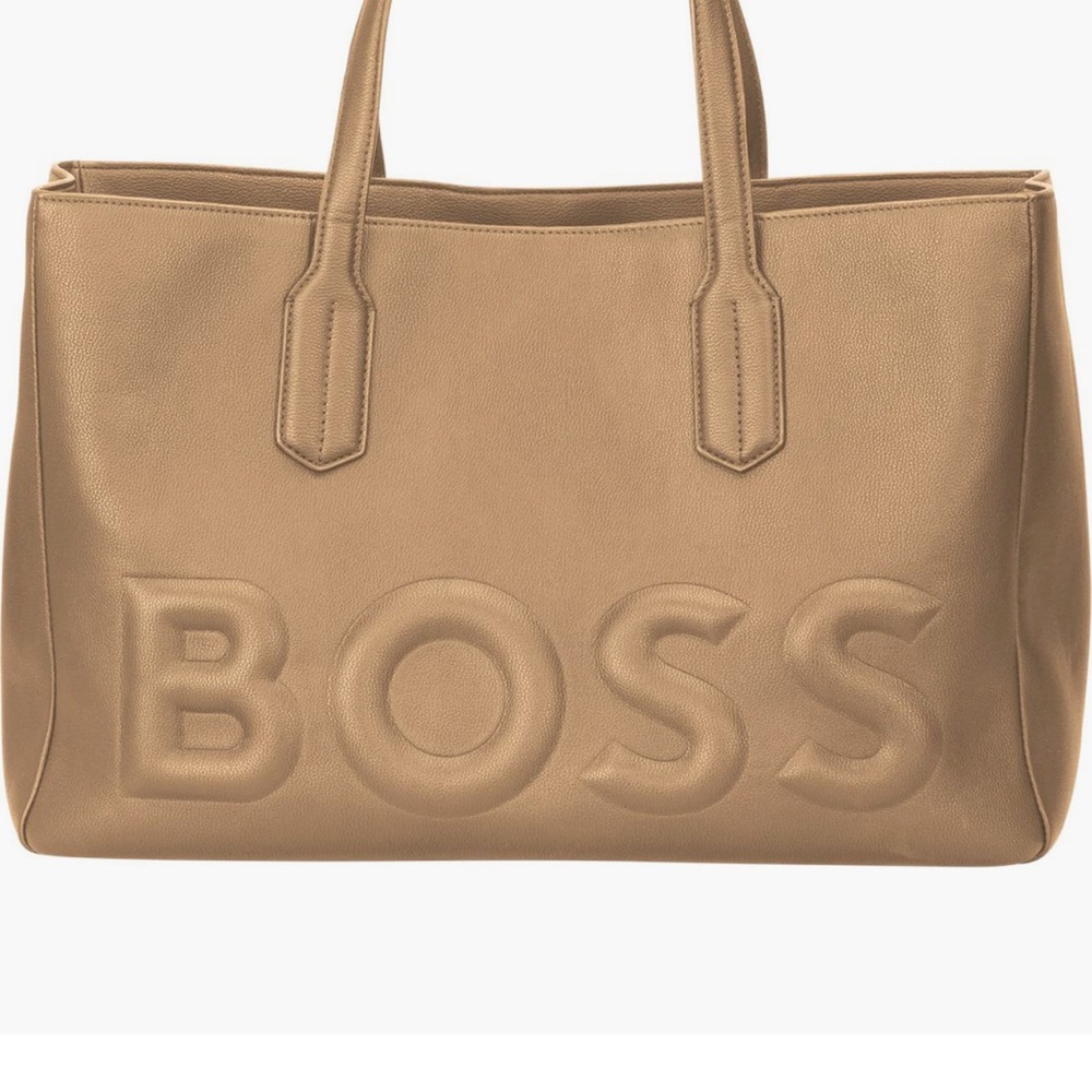 Boss Tan Leather Handbag